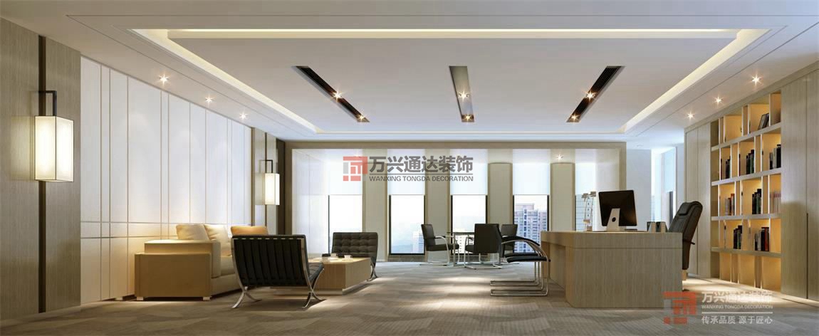 北京萬(wàn)興通達(dá)辦公裝修項(xiàng)目-DK房地產(chǎn)裝修效果圖