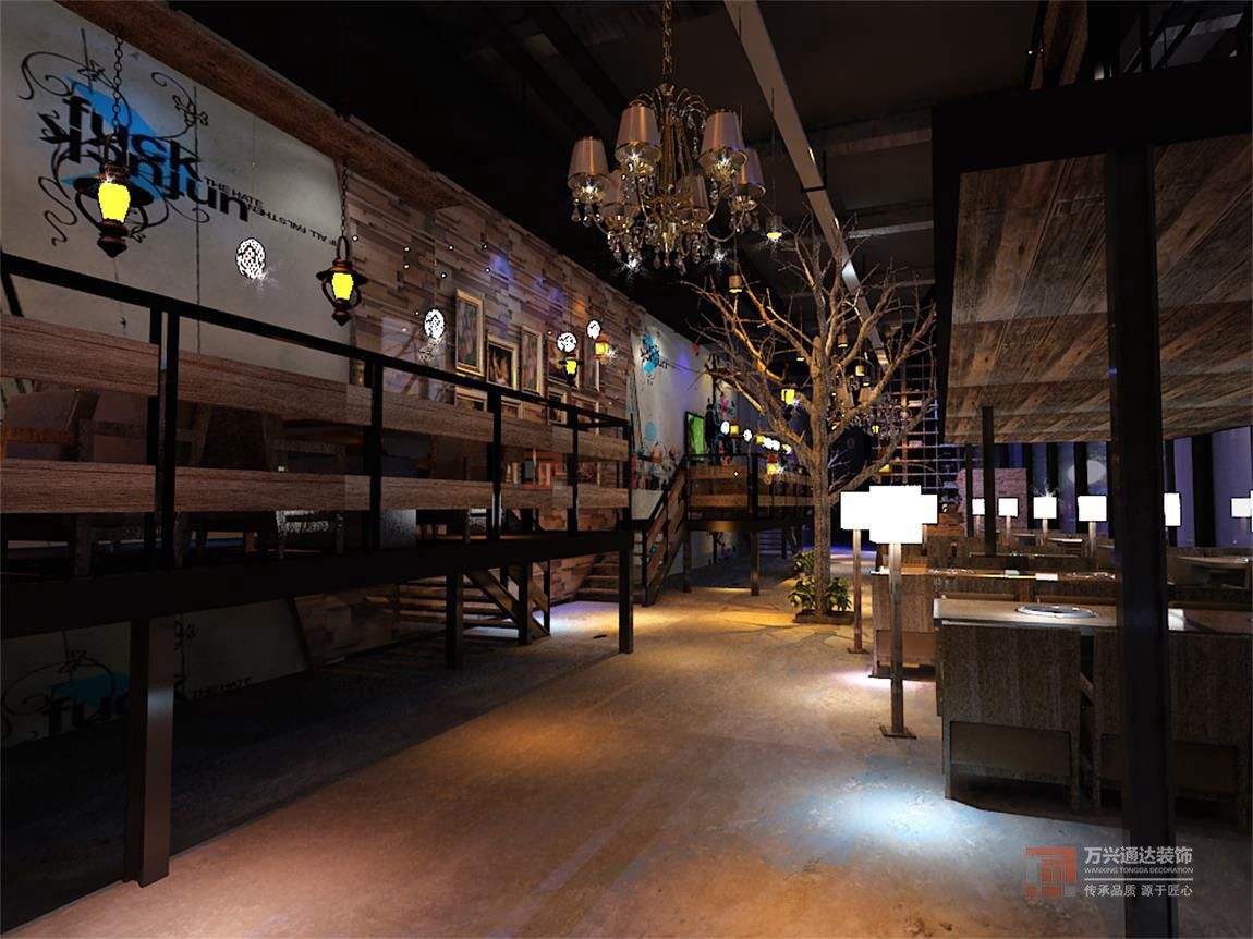 北京萬興通達(dá)辦公裝修項(xiàng)目-釜山料理餐廳裝修效果圖