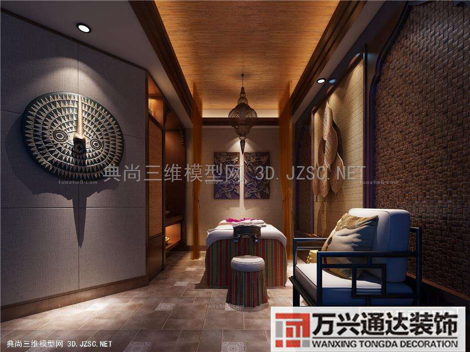 美容院秦式spa裝修西安秦雅spa北郊店5號(hào)
